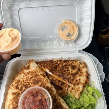 Ma &  Pa’s Tex-Mex BBQ - Shrimp Quesadilla, Chips & Salsa, Small Pico de Gallo, Chipotle Mayonnaise. - Tex-Mex Near Me - Mount Laurel, New Jersey