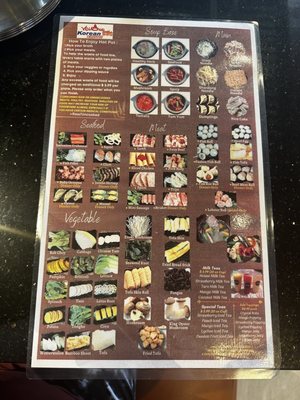 Menu photo 1 Volcano Korean BBQ & Hot Pot Chattanooga, TN Menu photo 1 Volcano Korean BBQ & Hot Pot Chattanooga, TN