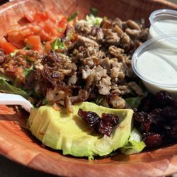Old Village Grill - Steak salad with no blue cheese and dressing on the side