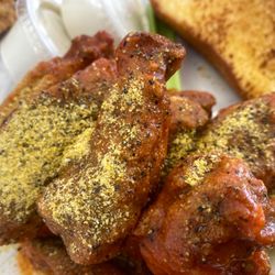 Roosters - Lemon Pepper Hot - so damn good.