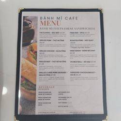 Sam’s Banh Mi Cafe - Menu