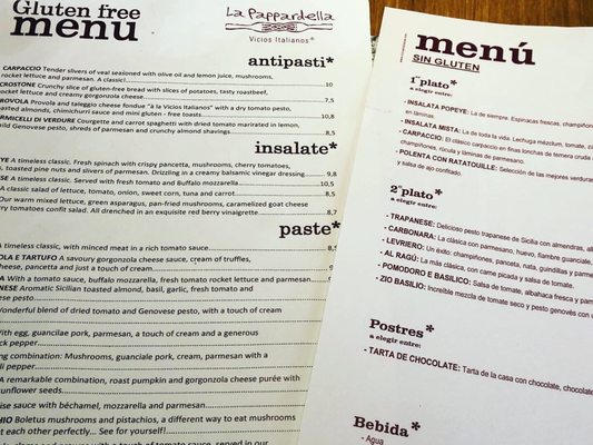 Menu photo 1 La Pappardella Valencia, V Menu photo 1 La Pappardella Valencia, V