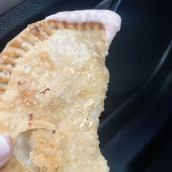 Johnnys Chimi's Place - Chicken meat pie dipped in mayo-ketchup