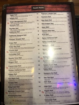 Menu photo 3 Takara Sushi Logan, UT