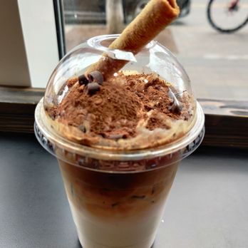 Semicolon Cafe - Tiramisu iced latte - Coffee & Tea Near Me - Jersey City, New Jersey Semicolon Cafe - Tiramisu iced latte - Coffee & Tea Near Me - Jersey City, New Jersey