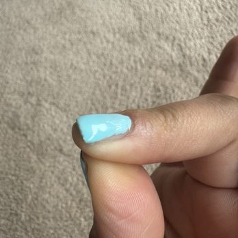 Olivia Nail Bar - Side of right middle finger nail - Nail Salons Near Me - Moraga, California