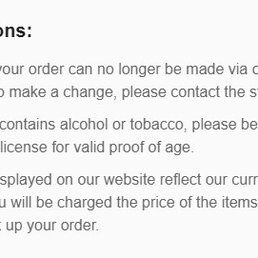 Here are the instructions from the Order Pickup email. Note that the credit card requirement is missing.... Here are the instructions from the Order Pickup email. Note that the credit card requirement is missing....