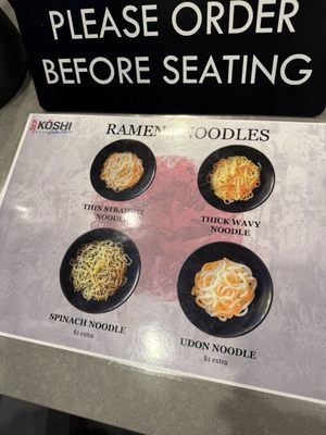 Menu photo 1 Koshi Ramen Bar Sacramento, CA Menu photo 1 Koshi Ramen Bar Sacramento, CA