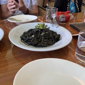 Rigo - Squid with black spaghetti noodles, could not identify in menu! Different & interesting dish - Spanish Near Me - Honolulu, Hawaii