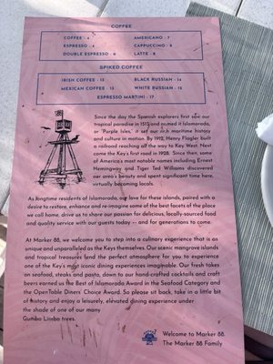 Menu photo 5 Marker 88 Islamorada, FL Menu photo 5 Marker 88 Islamorada, FL