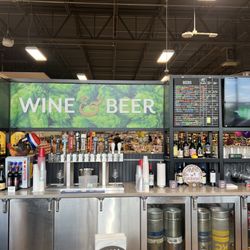 Kroger Marketplace - The bar - tidy, clean cut, and loaded with personality and interesting arts&crafts the bartender has created or collected over the years