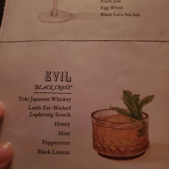 Midnight Cowboy - Menu - Speakeasies Near Me - Austin, Texas