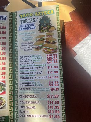 Menu photo 1 Taco Azteca Brookfield, IL Menu photo 1 Taco Azteca Brookfield, IL
