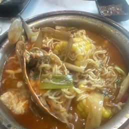 Hot pot  excellent customer service . I recommend this to anybody but be careful. There's a lot of food .