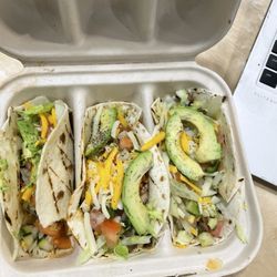 Casa Bistro - Carne asada tacos w/o sauce. Very chewy. It's a no