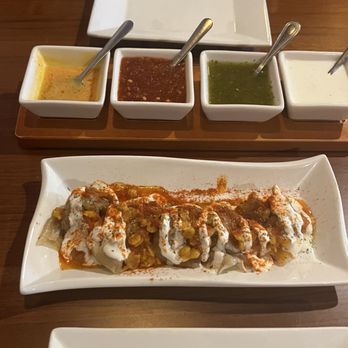 Afghan Kitchen - Main St. - Mantu with variety of sauces - Afghan Near Me - Salt Lake City, Utah