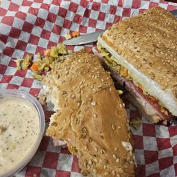 Muffaletta sandwich! So good!