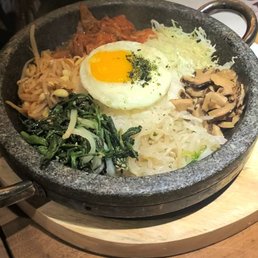 Bibimbap Hot Stone asked for a non spicy, waitress didn't even say there is kimchi that's spicy. Bibimbap Hot Stone asked for a non spicy, waitress didn't even say there is kimchi that's spicy.