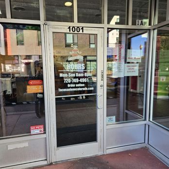 Tacos Selene - Front door on Santa Fe Drive - Mexican Near Me - Denver, Colorado