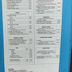 Soup, appetizers, and specialty meals