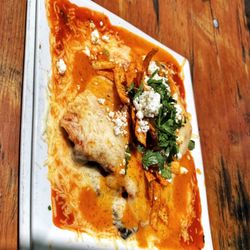 BONEZ - Portobello Spinach enchiladas