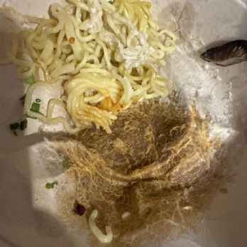 Shanghai’d - Cardboard container with the noodles as you can see with part of it stuck to the Noodles in white towards the top - Asian Fusion Near Me - West Palm Beach, Florida Shanghai’d - Cardboard container with the noodles as you can see with part of it stuck to the Noodles in white towards the top - Asian Fusion Near Me - West Palm Beach, Florida