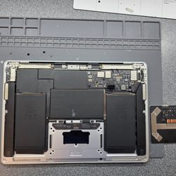 Computer Wall - A clients Macbook during repair at Computer Wall, located in stony plain
