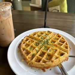 Beans and Leaves - Hungry Man Waffle