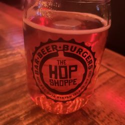 The Hop Shoppe - Glass/restaurant stamp