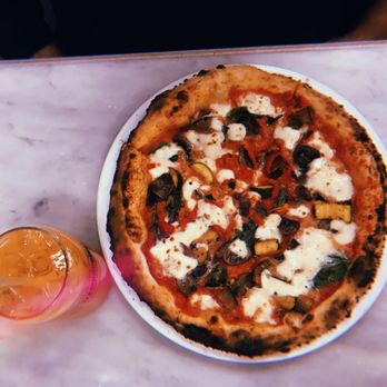 Nella Pizza e Pasta - Ortolana Pizza | Mozzarella, eggplant, zucchini, bell peppers, mushrooms, tomato sauce, and basil. - Pizza Near Me - Chicago, Illinois Nella Pizza e Pasta - Ortolana Pizza | Mozzarella, eggplant, zucchini, bell peppers, mushrooms, tomato sauce, and basil. - Pizza Near Me - Chicago, Illinois
