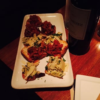 Bodega Wine Bar - Briushetta, too much garlic - Wine Bars Near Me - Santa Monica, California