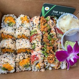 Classic soicy tunah and Forbidden roll. Classic soicy tunah and Forbidden roll.