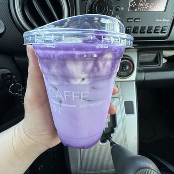 Caffe In Coffee Co - Ube Cream Iced Latte - Coffee & Tea Near Me - Anaheim, California Caffe In Coffee Co - Ube Cream Iced Latte - Coffee & Tea Near Me - Anaheim, California