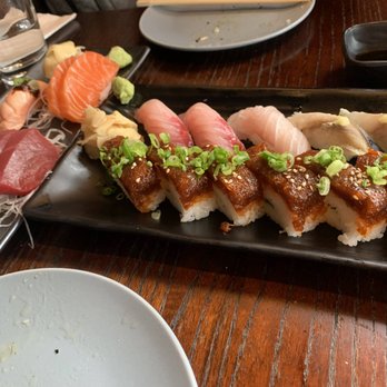 Ebi Sushi Bar - Salmon and tuna sashimi, nigiri, and pressed roll - Sushi Bars Near Me - Somerville, Massachusetts Ebi Sushi Bar - Salmon and tuna sashimi, nigiri, and pressed roll - Sushi Bars Near Me - Somerville, Massachusetts