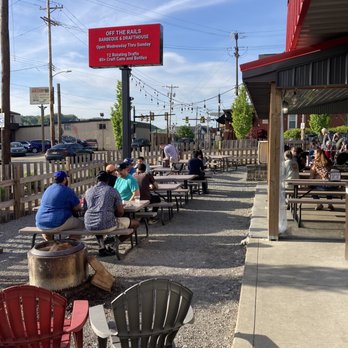 Off the Rails Barbeque and Drafthouse - Outside patio - Bars Near Me - Verona, Pennsylvania Off the Rails Barbeque and Drafthouse - Outside patio - Bars Near Me - Verona, Pennsylvania