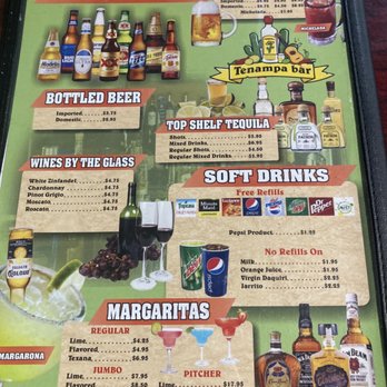 Tenampa - Menu - Mexican Near Me - Darlington, South Carolina Tenampa - Menu - Mexican Near Me - Darlington, South Carolina