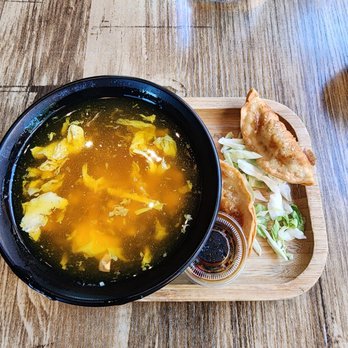 KPB Asian Bistro - Egg drop soup & gyoza. - Asian Fusion Near Me - Tustin, California