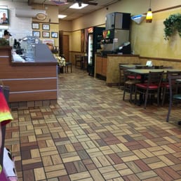 the inside of a fast food restaurant the inside of a fast food restaurant