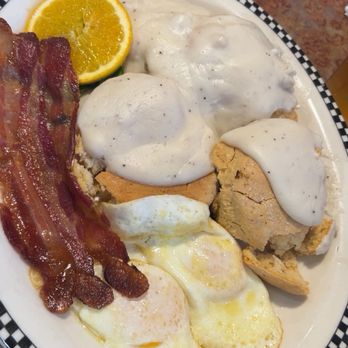 Black Bear Diner Arvin - Build Your Own- Biscuits and Gravy with 2 eggs and thick bacon - Breakfast & Brunch Near Me - Arvin, California Black Bear Diner Arvin - Build Your Own- Biscuits and Gravy with 2 eggs and thick bacon - Breakfast & Brunch Near Me - Arvin, California