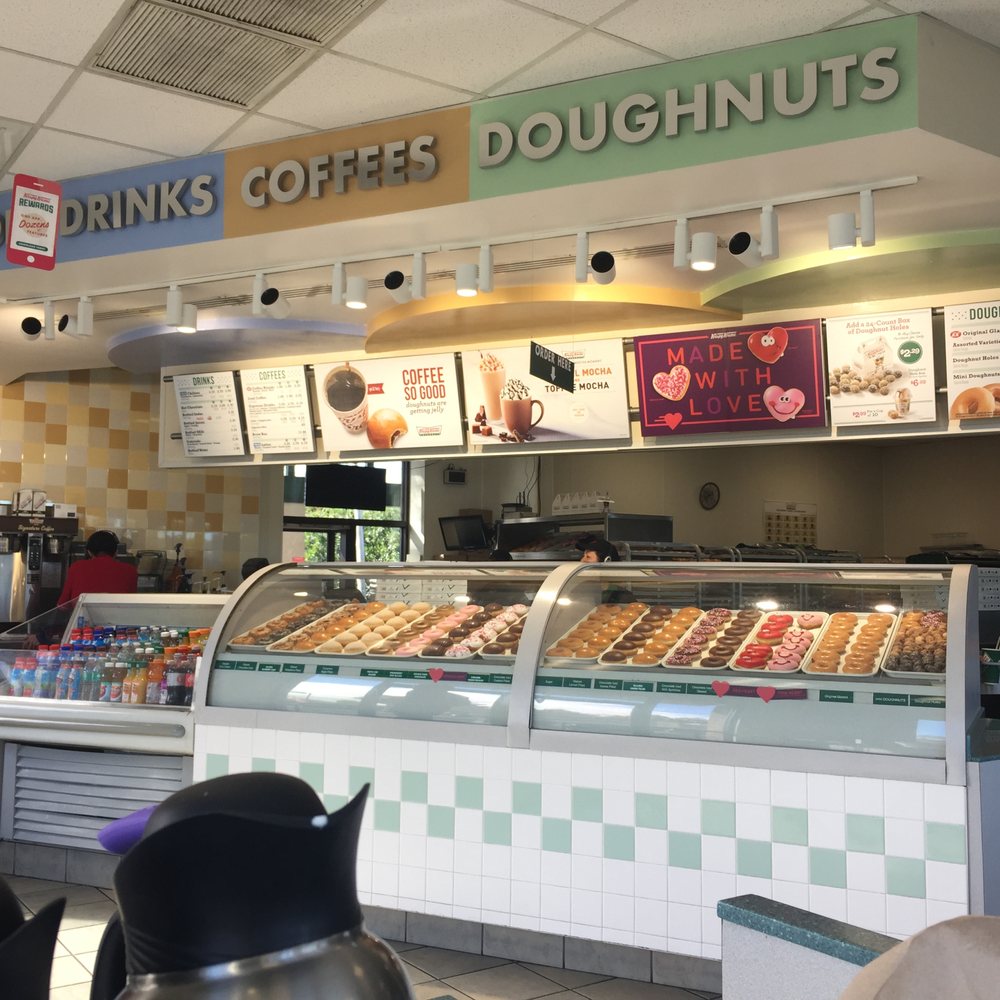 Krispy Kreme - Menu and cash register. - Donuts Near Me - Mountain View, California Krispy Kreme - Menu and cash register. - Donuts Near Me - Mountain View, California
