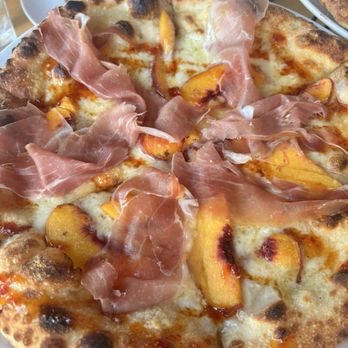 Milo and Olive - Peach + Hot Honey Pizza - Pizza Near Me - Santa Monica, California Milo and Olive - Peach + Hot Honey Pizza - Pizza Near Me - Santa Monica, California