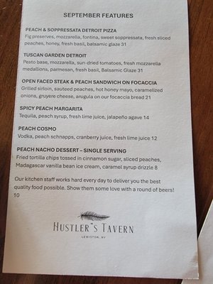 Menu photo 2 Hustlers Tavern Lewiston, NY