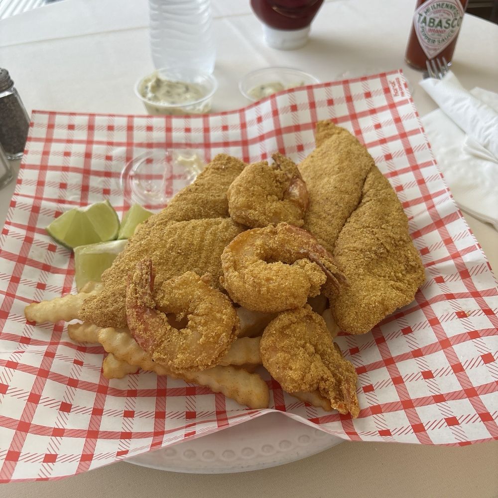 Little Maria's Cafe - Friday Fish and Shrimp Fry - Salad Near Me - Houston, Texas
