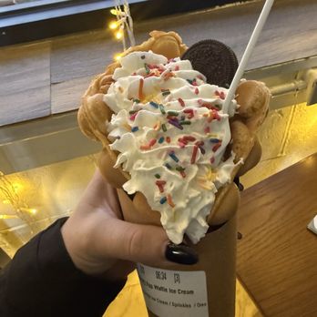 Coco Rolls - Sprinkles were $0.50 and the single Oreo was also $0.50, bringing this overly whipped creamed item to $11.50 pretax. - Bubble Tea Near Me - Crystal Lake, Illinois