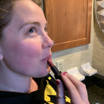 Le Macaron French Pastries - Lipstick Chocolate being applied directly to the mouth! - Coffee & Tea Near Me - St. Augustine, Florida