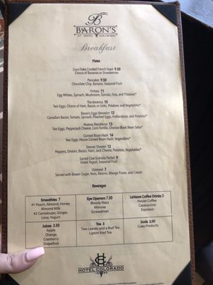 Menu photo 5 Baron's Restaurant Glenwood Springs, CO Menu photo 5 Baron's Restaurant Glenwood Springs, CO