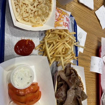 The Gyros Factory - Gyro sandwich combo everything on side with extra pita bread and best fries for me in long time - Burgers Near Me - Des Plaines, Illinois