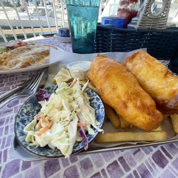 Marina Cafe - Fish and chips. The beer batter was wonderful! - Cafes Near Me - Wilmington, California Marina Cafe - Fish and chips. The beer batter was wonderful! - Cafes Near Me - Wilmington, California