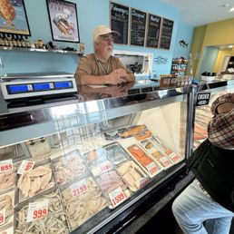 Owner at the counter Owner at the counter
