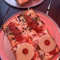 Via 313 Pizzeria - Hawaiian, herbivore, Detroiter and Cadillac